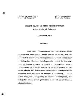 Entropy Changes in Urban System Evolution A Case study of Malaysia thumbnail
