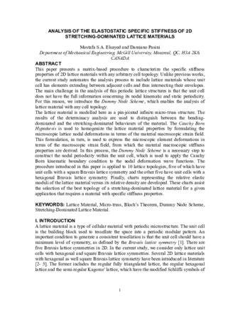 Multiscale Structural Design of Columns made of Regular Octet-Truss Lattice Material thumbnail