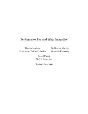 Performance pay and wage inequality thumbnail