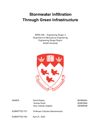 Stormwater Infiltration Through Green Infrastructure thumbnail