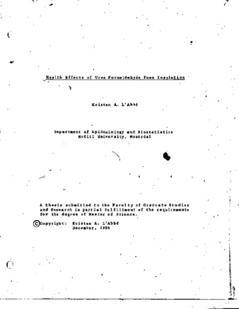 Health effects of urea formaldehyde foam insulation thumbnail