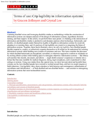 Terms of use: Crip legibility in information systems thumbnail