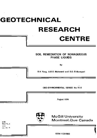 Soil remediation of nonaqueous phase liquids thumbnail