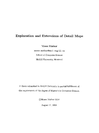 Exploration and extensions of detail maps thumbnail