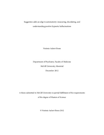 Suggesting adds an edge to automaticity: measuring, elucidating, and understanding positive hypnotic hallucinations thumbnail