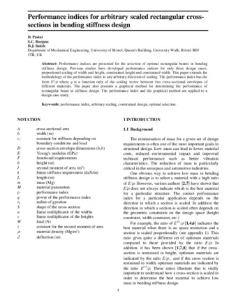 Performance indices for arbitrary scaled rectangular cross-sections in bending stiffness design thumbnail