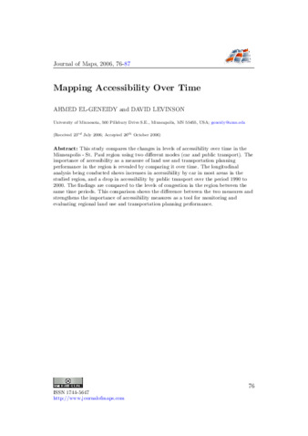 Mapping Accessibility Over Time thumbnail