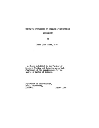 Enzymatic hydrolysis of urinary 17-ketosteroid conjugates. thumbnail
