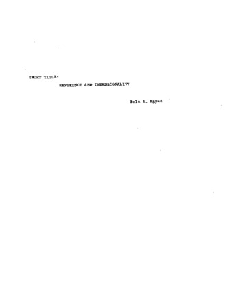 Reference and intensionality : an essay on Quine's philosophy of logic. thumbnail