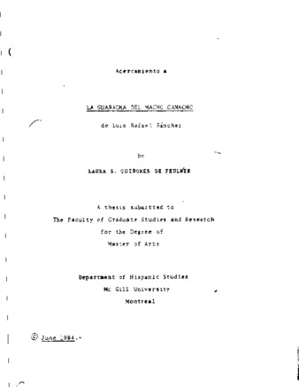 Acercamiento a La Guaracha del macho Camacho de Luis Rafael Sánchez thumbnail