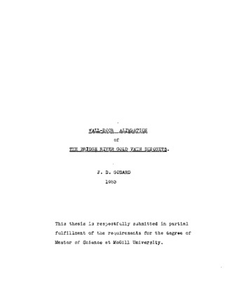 Wall-rock alteration of the bridge river gold vein deposits. thumbnail