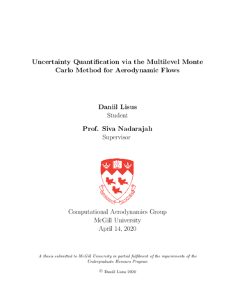 Uncertainty quantification via the multilevel Monte Carlo method for aerodynamic flows thumbnail