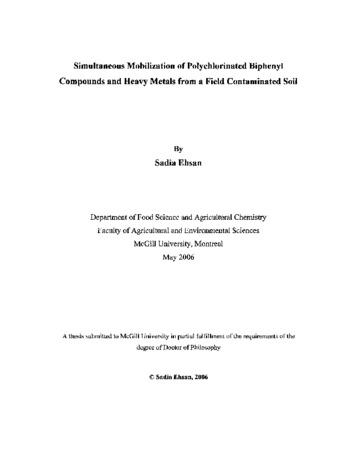 Simultaneous mobilization of polychlorinated biphenyl compounds and heavy metals from a field contaminated soil thumbnail