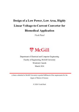 Design of a low power, low area, highly linear voltage-to-current converter for biomedical application thumbnail