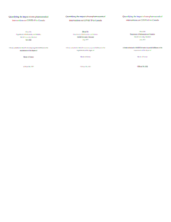 Thesis | Quantifying the impact of non-pharmaceutical