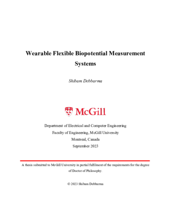 Wearable flexible biopotential measurement systems thumbnail