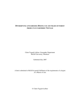 Diversifying livelihoods: Hmong use and trade of forest products in northern Vietnam thumbnail