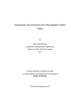 Greenhouse gas emissions from drip irrigated tomato fields thumbnail