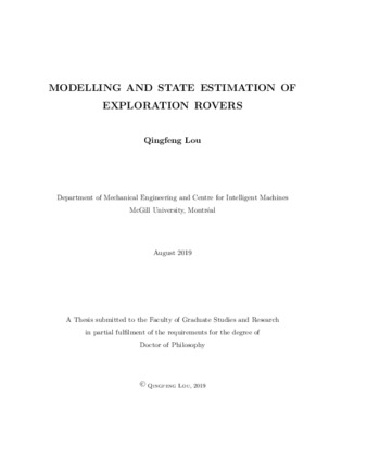 Modelling and state estimation of exploration rovers thumbnail