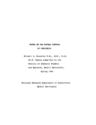 Notes on the neural control of breathing. thumbnail