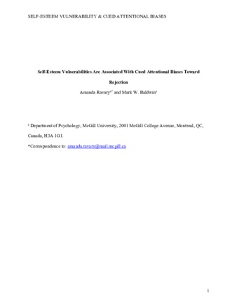 Self-esteem vulnerabilities are associated with cued attentional biases toward rejection thumbnail