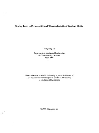 Scaling laws in permeability and thermoelasticity of random media thumbnail