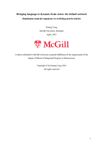 Bringing language to dynamic brain states: the default network dominates neural responses to evolving movie stories thumbnail