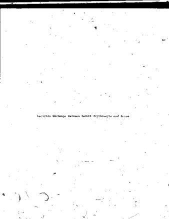 Some characteristics of the exchange of lecithin between rabbit erythrocytes and serum. thumbnail