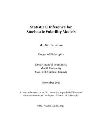 Statistical inference for stochastic volatility models thumbnail