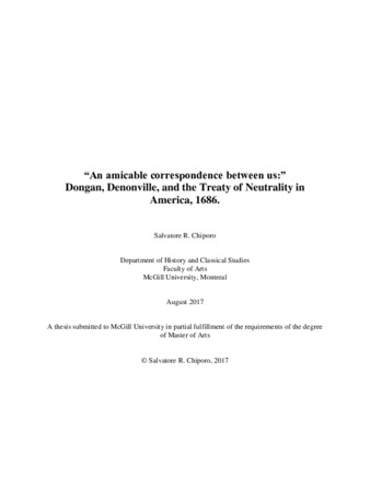 "An amicable correspondence between us:" Dongan, Denonville, and the Treaty of Neutrality in America, 1686 thumbnail