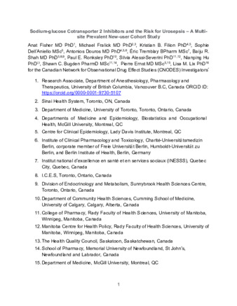 Sodium‐glucose co‐transporter‐2 inhibitors and the risk of urosepsis: A multi‐site, prevalent new‐user cohort study thumbnail