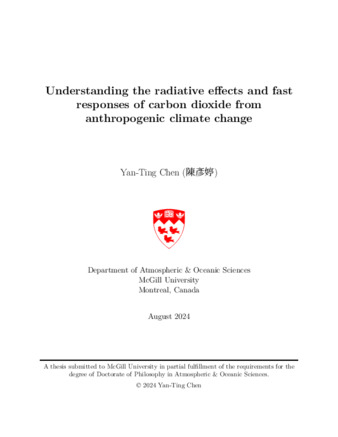 Understanding the radiative effects and fast responses of carbon dioxide from anthropogenic climate change thumbnail