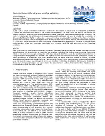 A numerical framework for soft ground tunnelling applications thumbnail