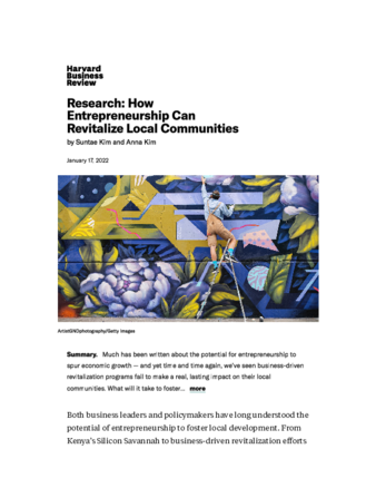 How Entrepreneurship Can Revitalize Local Communities thumbnail