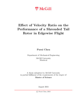 Effect of Velocity Ratio on the Performance of a Shrouded Tail Rotor in Edgewise Flight thumbnail