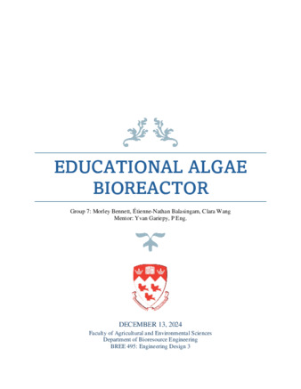 Educational Algae Bioreactor thumbnail