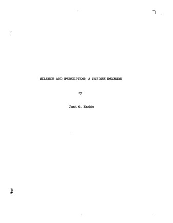 Silence and perception : a case study of Swedish recognition of the democratic republic of Vietnam. thumbnail