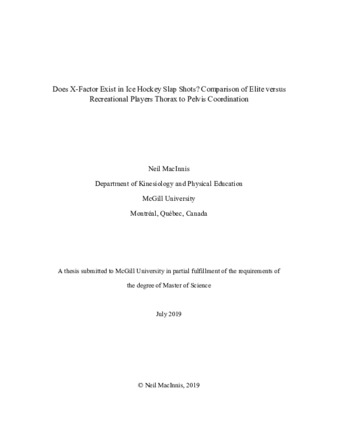 Does x-factor exist in ice hockey slap shots? Comparison of elite versus recreational players thorax to pelvis coordination thumbnail
