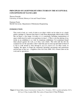 Principles of Lightweight Structures in the Sculptural Conceptions of Naum Gabo thumbnail