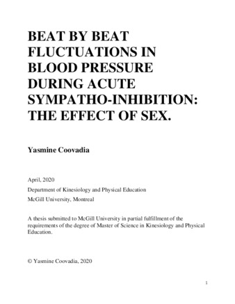 Beat by beat fluctuations in blood pressure during acute sympatho-inhibition: The effect of sex thumbnail