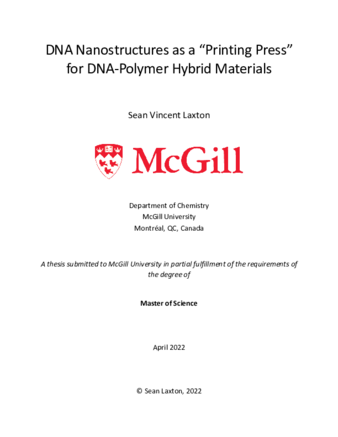 DNA nanostructures as a Printing Press for DNA-polymer hybrid materials thumbnail