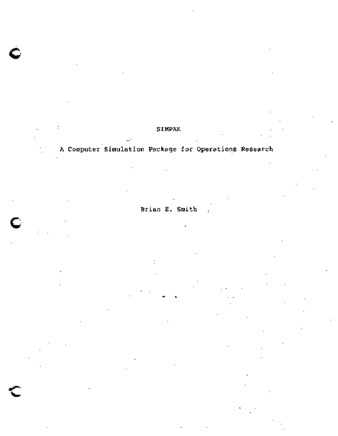 SIMPAK: A Computer Simulation Package for Operations Research thumbnail