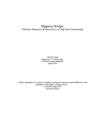 Slippery bridge : Chinese diaspora and narratives of self and community thumbnail