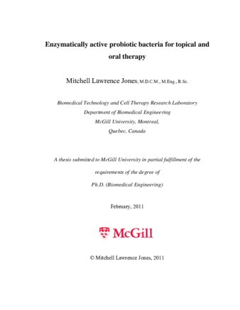 Enzymatically active probiotic bacteria for topical and oral therapy thumbnail