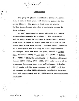 Floral organogenesis in monocotyledons thumbnail