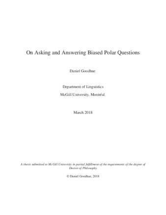 On asking and answering biased polar questions thumbnail