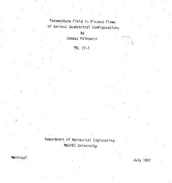 Temperature field in viscous flows of various geometrical configurations thumbnail