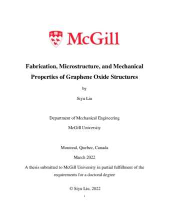 thesis graphene oxide