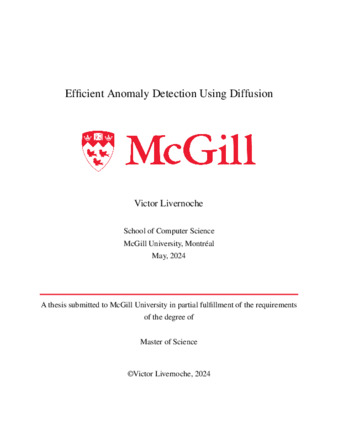 Efficient anomaly detection using diffusion thumbnail