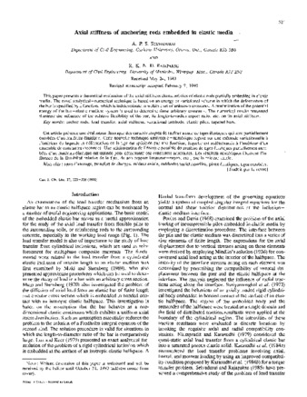 Axial stiffness of anchoring rods embedded in elastic media thumbnail